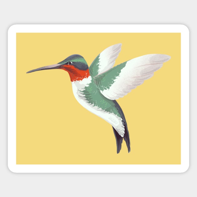 Hummingbird Sticker by ArtDary